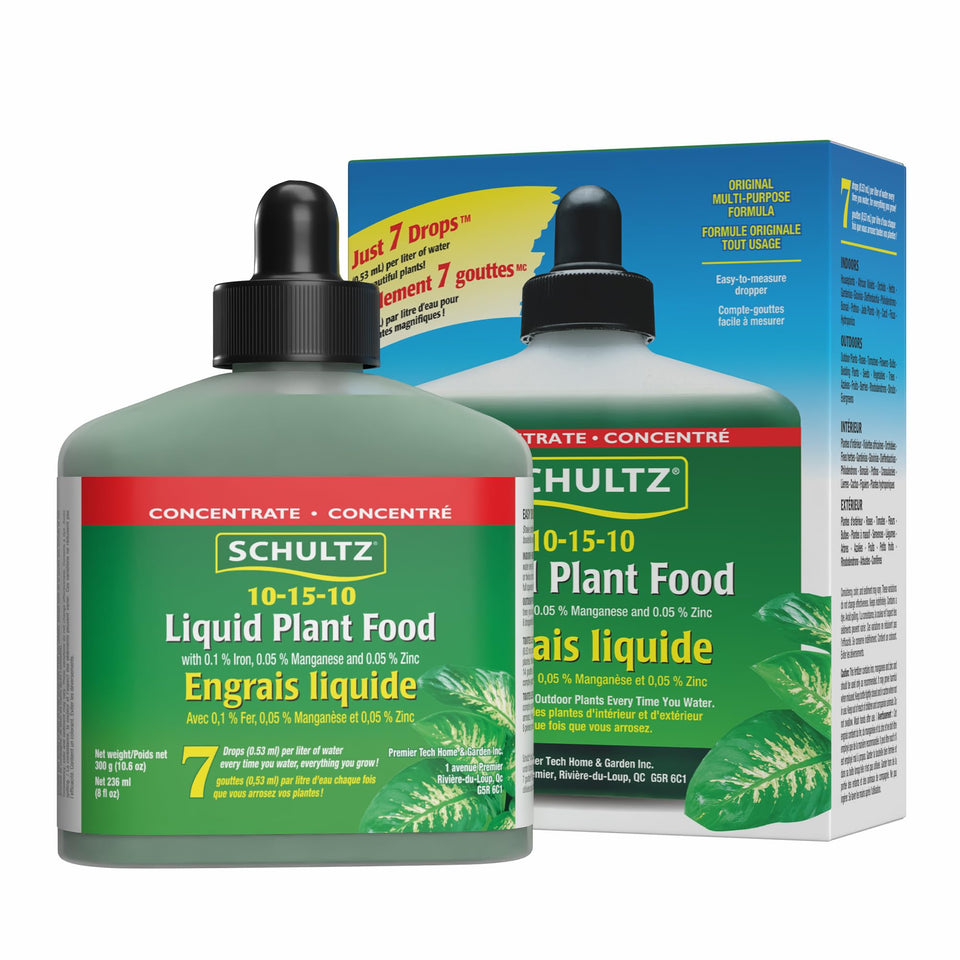 Schultz 1012 bottle and label show versatile all-purpose plant nutrition for home gardens.