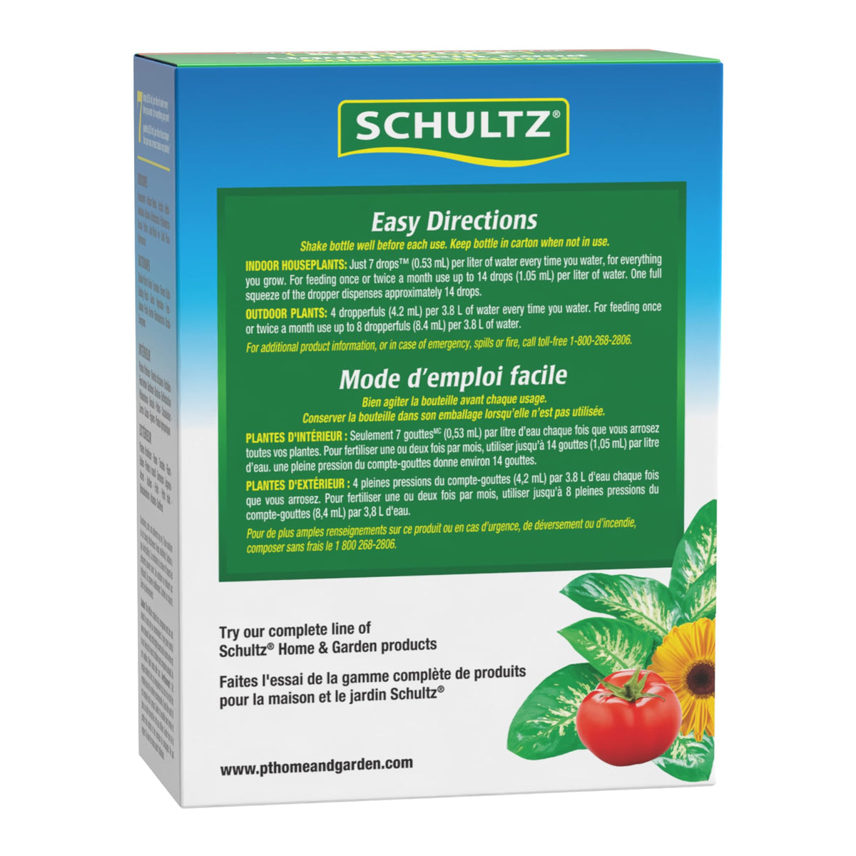 Schultz 1012 dosing dropper demonstrates precise seven-drop feeding per quart.