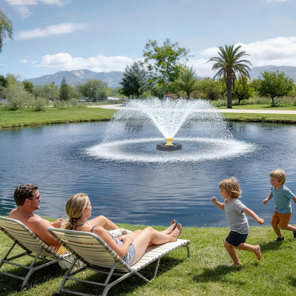 Schupethauer 100 ft power cord supports distant pond installations.