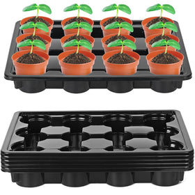 Sckee 12-cell round pots tray top view keeps 4-inch pots organized and stable