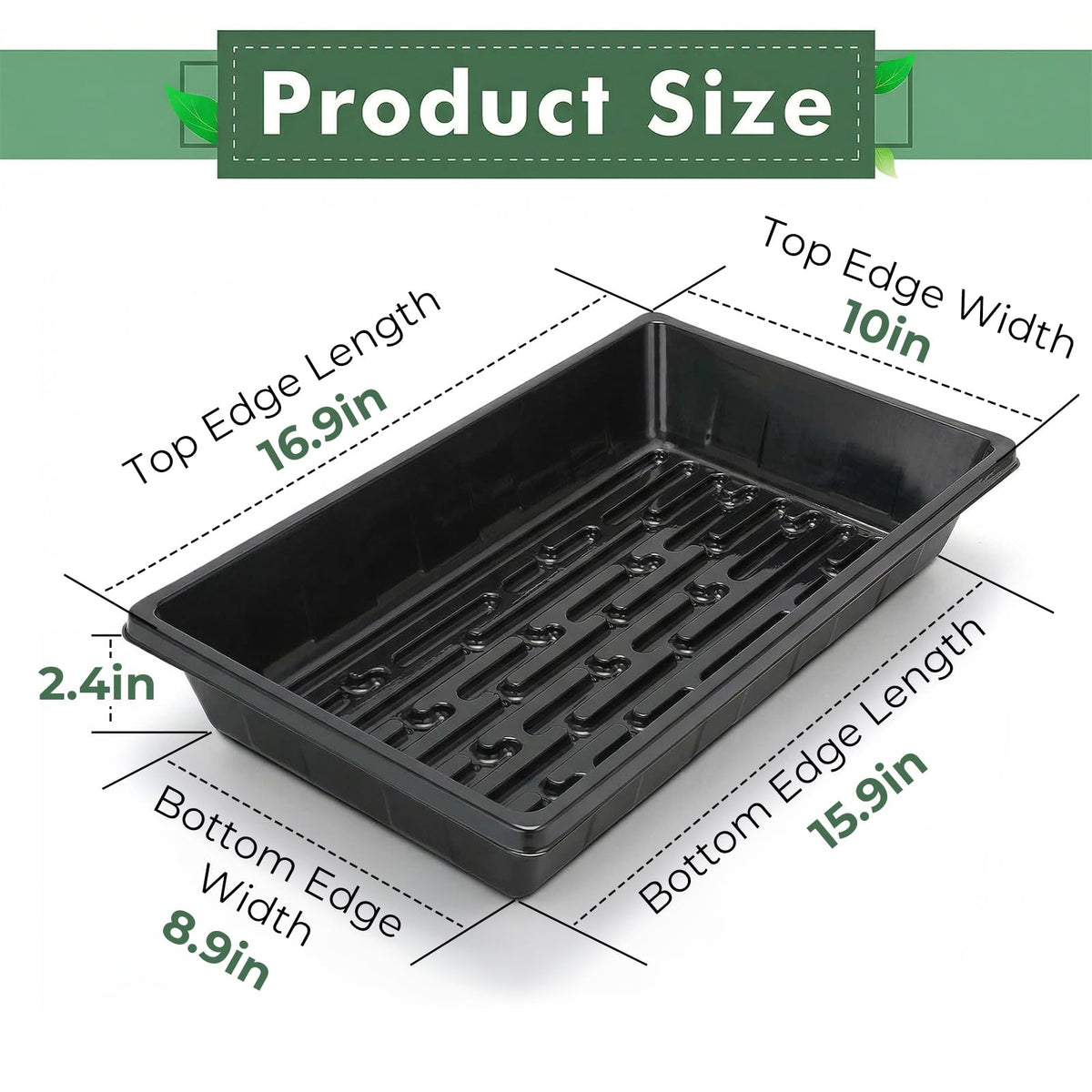 Sckee 16.9 by 10 by 2.5 inch tray fits compact setups.