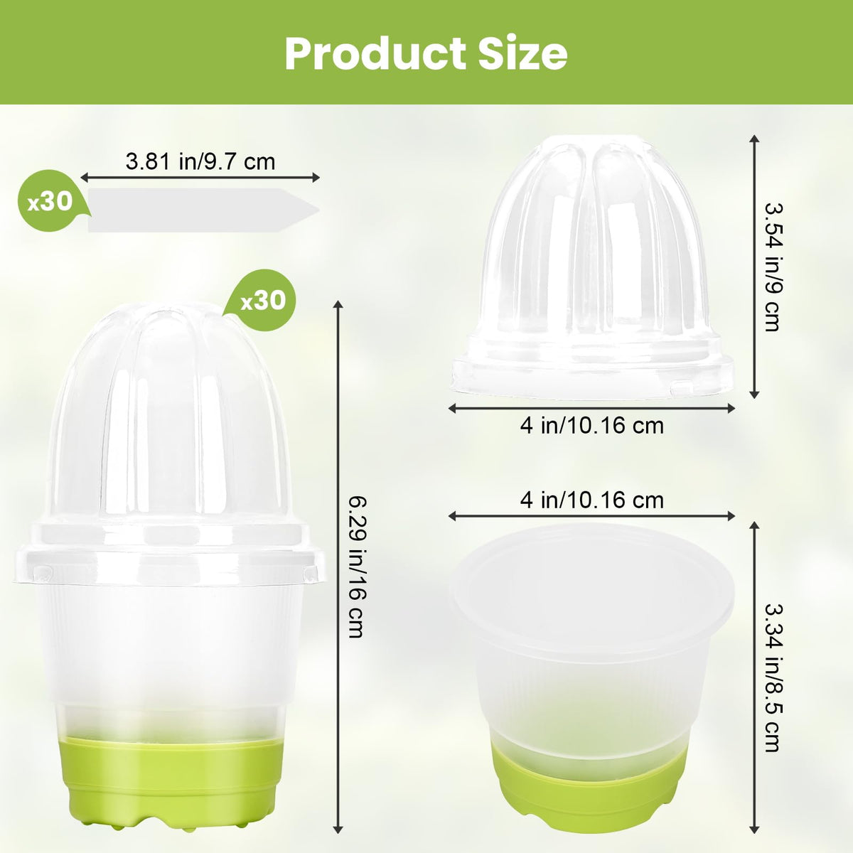 Sckee silicone base enables easy transplant without damaging roots.