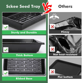 Sckee transplant fodder flat supports easy transfer from tray to pot