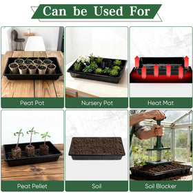 Sckee Upgraded microgreens trays stackable base supports space-saving indoor growing.