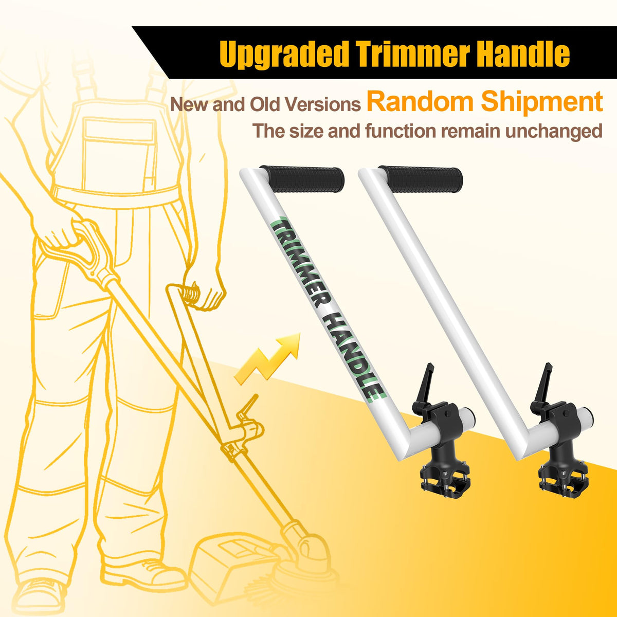 SCNKKL ergonomic trimmer grip improves control during edging tasks.