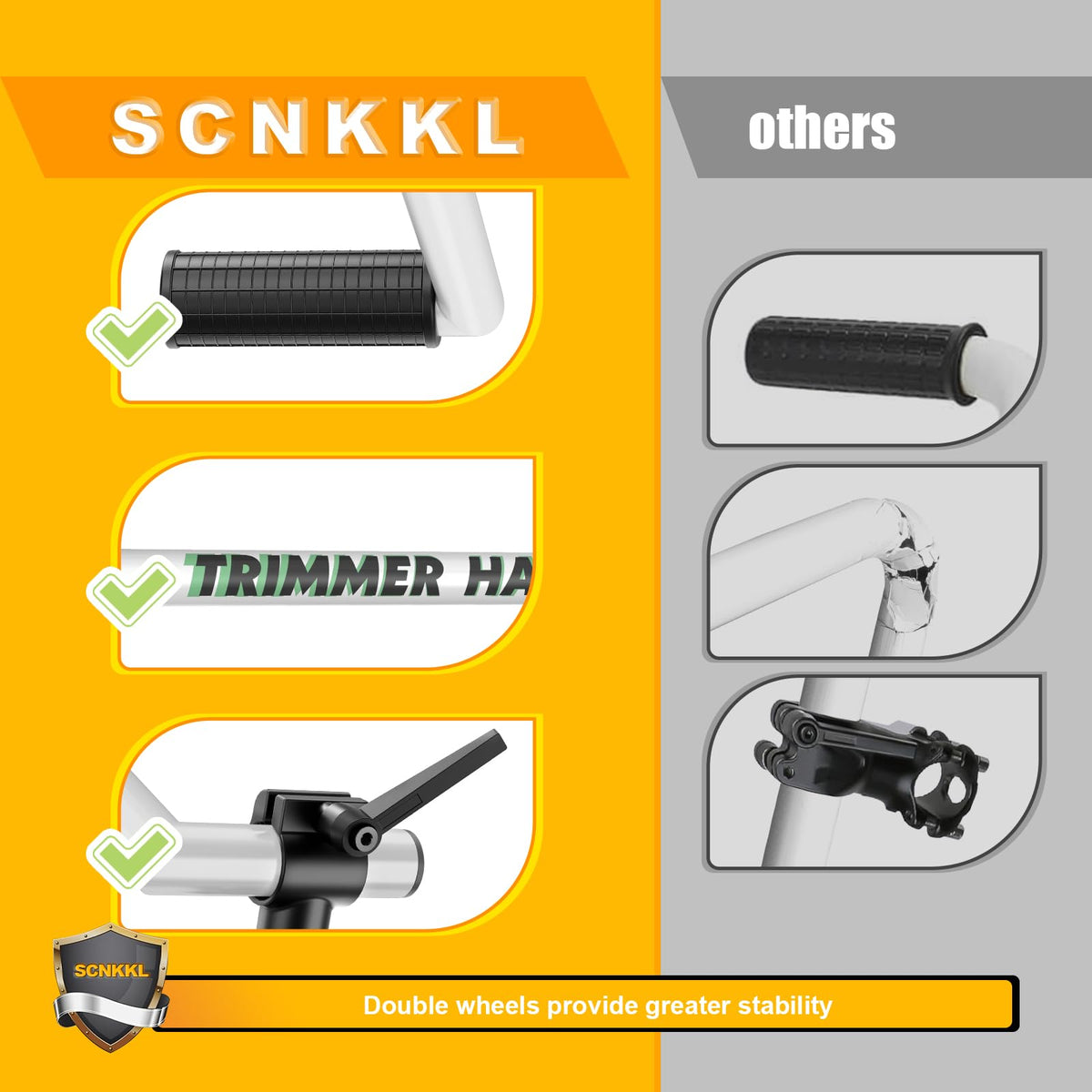SCNKKL lightweight yet sturdy construction resists rust and deformation.