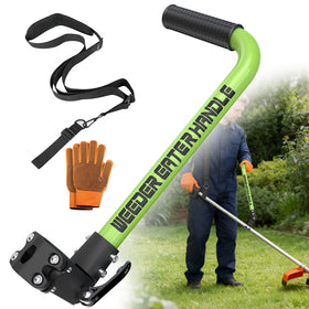 SCNKKL weed eater handle front view showcases ergonomic grip for comfortable mowing.