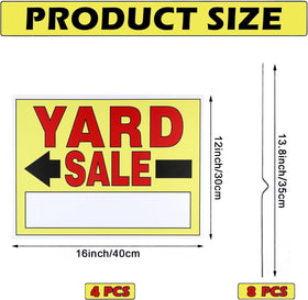 Easy setup with SCNWQ yard sale signs and messaging