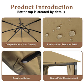 SCOCANOPY beige canopy fabric texture indicates outdoor durability.