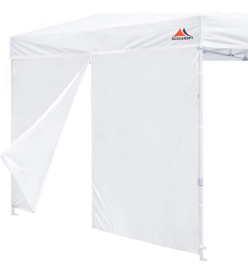 SCOCANOPY door with central zip for easy entry and privacy during outdoor setup.