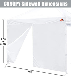 SCOCANOPY door shows durable 300D fabric with PU lining for waterproof protection.