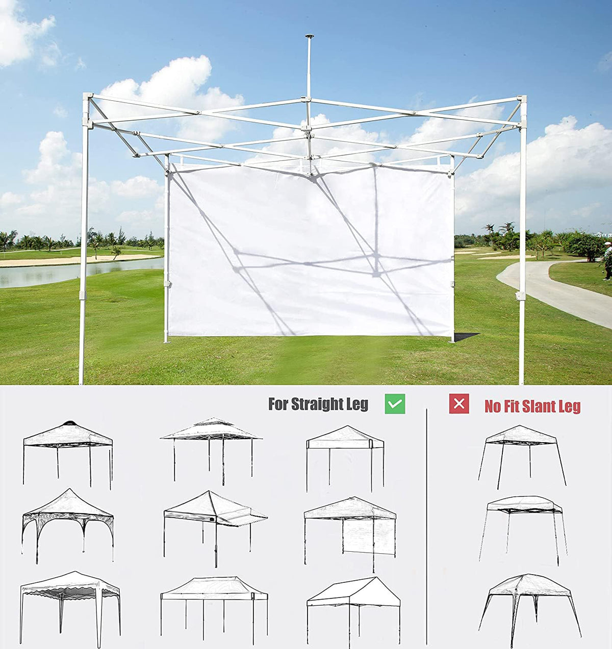 SCOCANOPY door enhances privacy and security during camping and events.