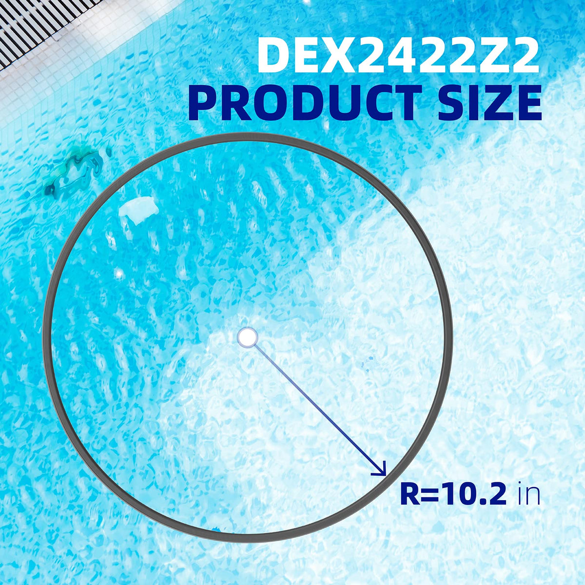 Close-up of Sconva DEX2422Z2 metal reinforcement detail for robust pool seals.