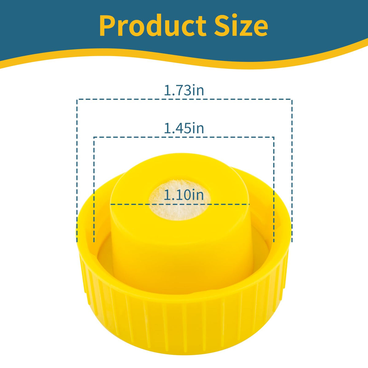 Sconva power pole hydraulic cap with threaded fit ready for secure installation.