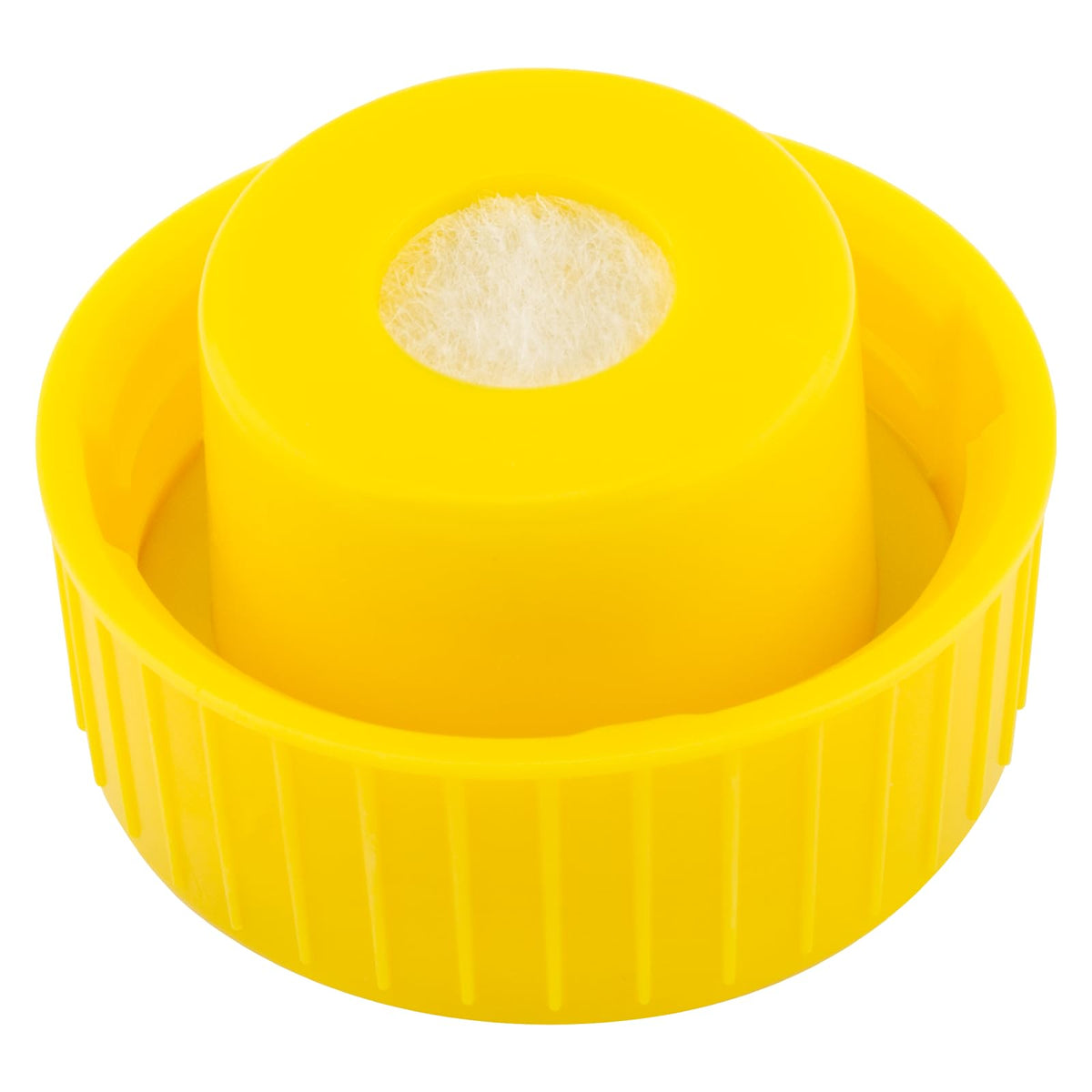 Sconva pump reservoir cap in yellow sealing a Power Pole reservoir for a clean, leak-free look.
