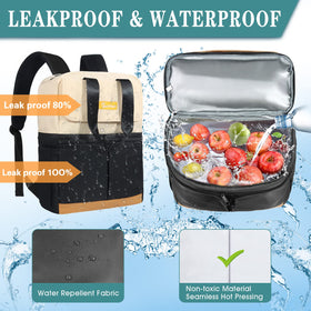12 reusable ice packs preserve beverages for up to 24 hours