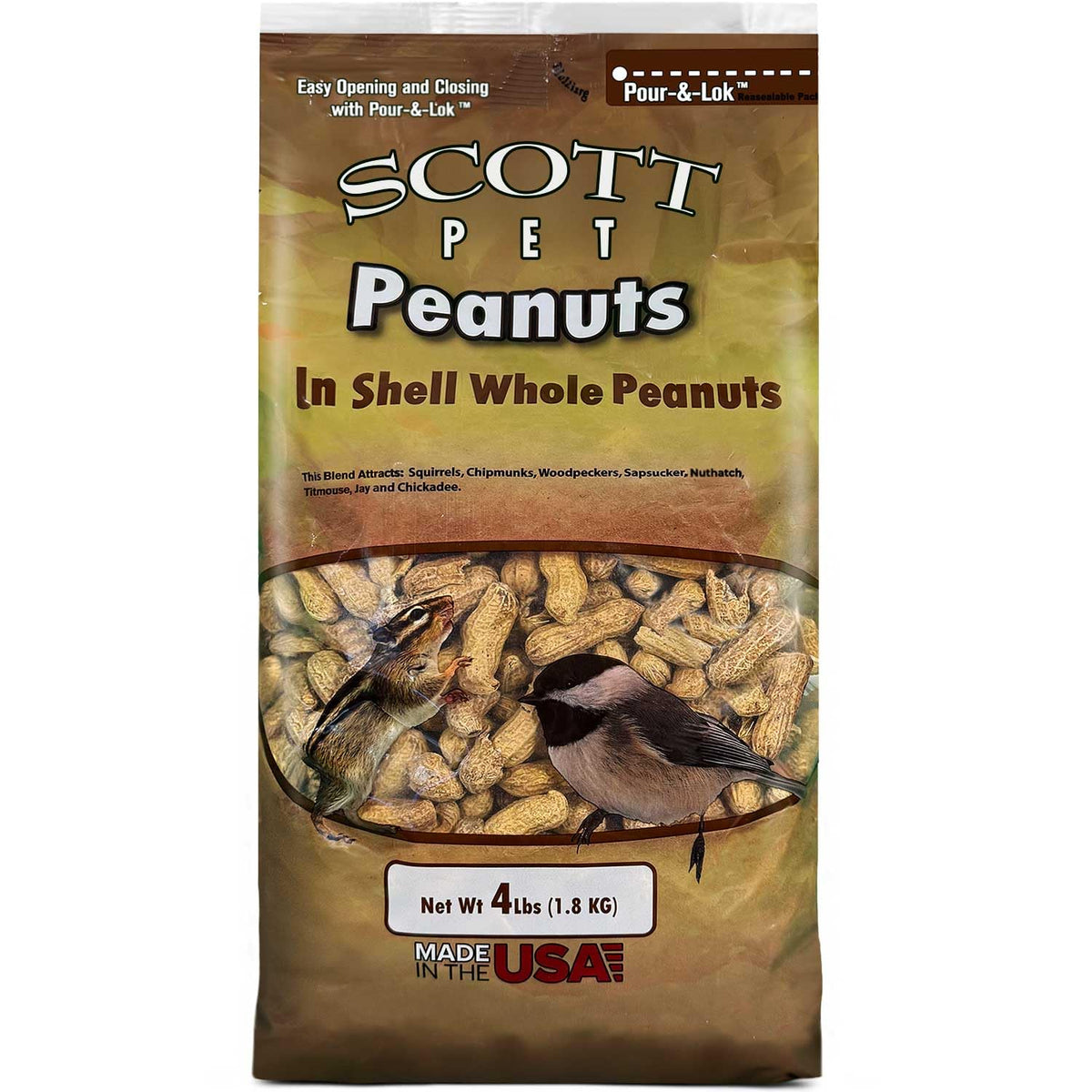 Scott Pet Wild Bird Seed bag open for easy backyard feeding