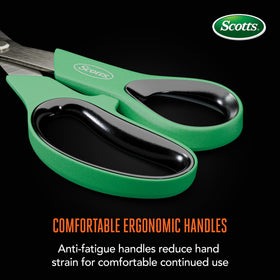 Scotts 8in all-purpose steel shears serrated edge close-up