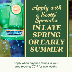Safe for people and pets when used as directed with Scotts seed.