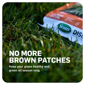 Scotts DiseaseEx application with spreader demonstrates easy, preventative lawn disease protection