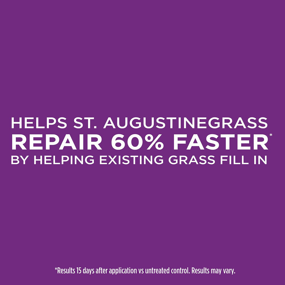 Controlled-release nutrients feed St. Augustinegrass over time during repair.