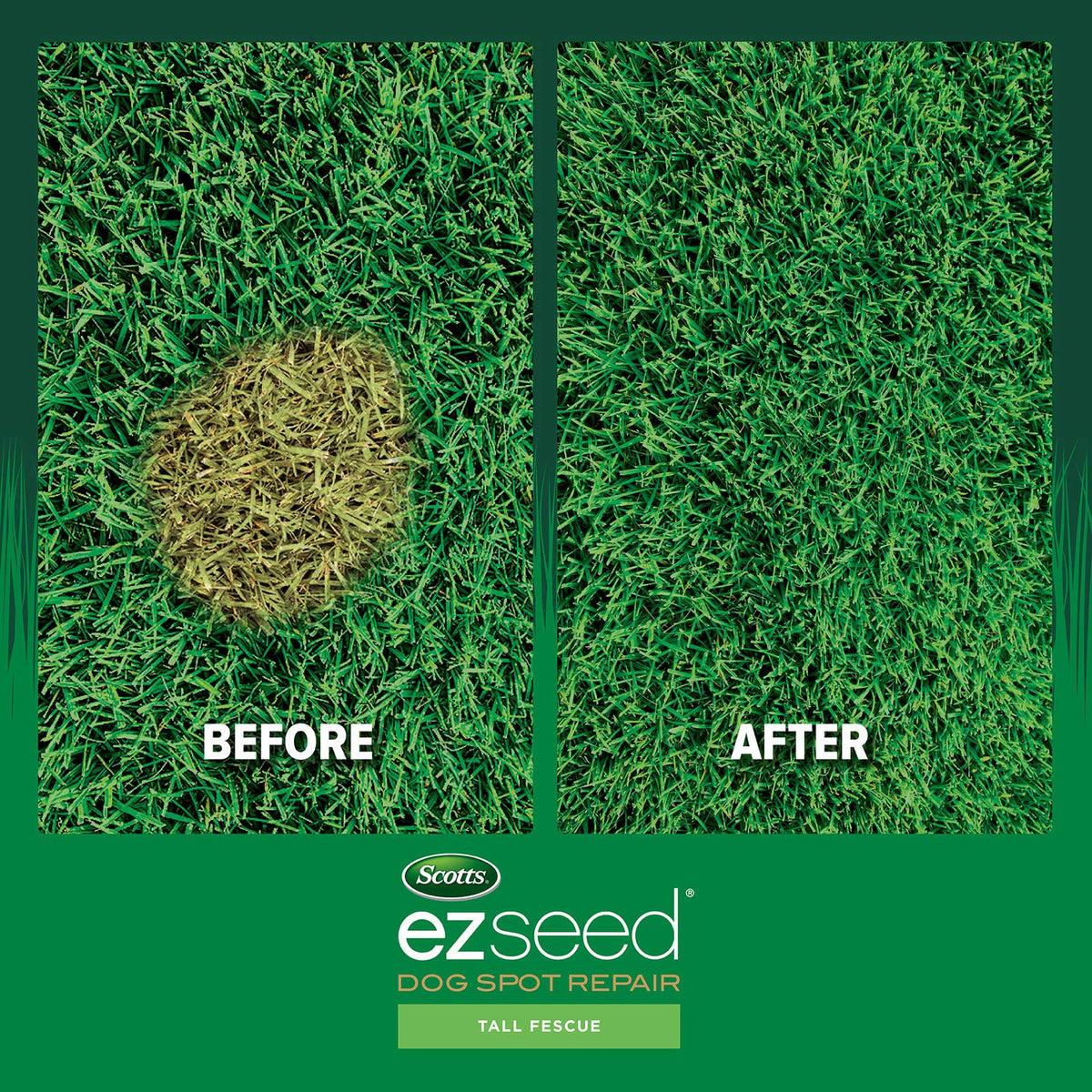 Scotts EZ Seed Dog Spot Repair ensures even application for patch repair.