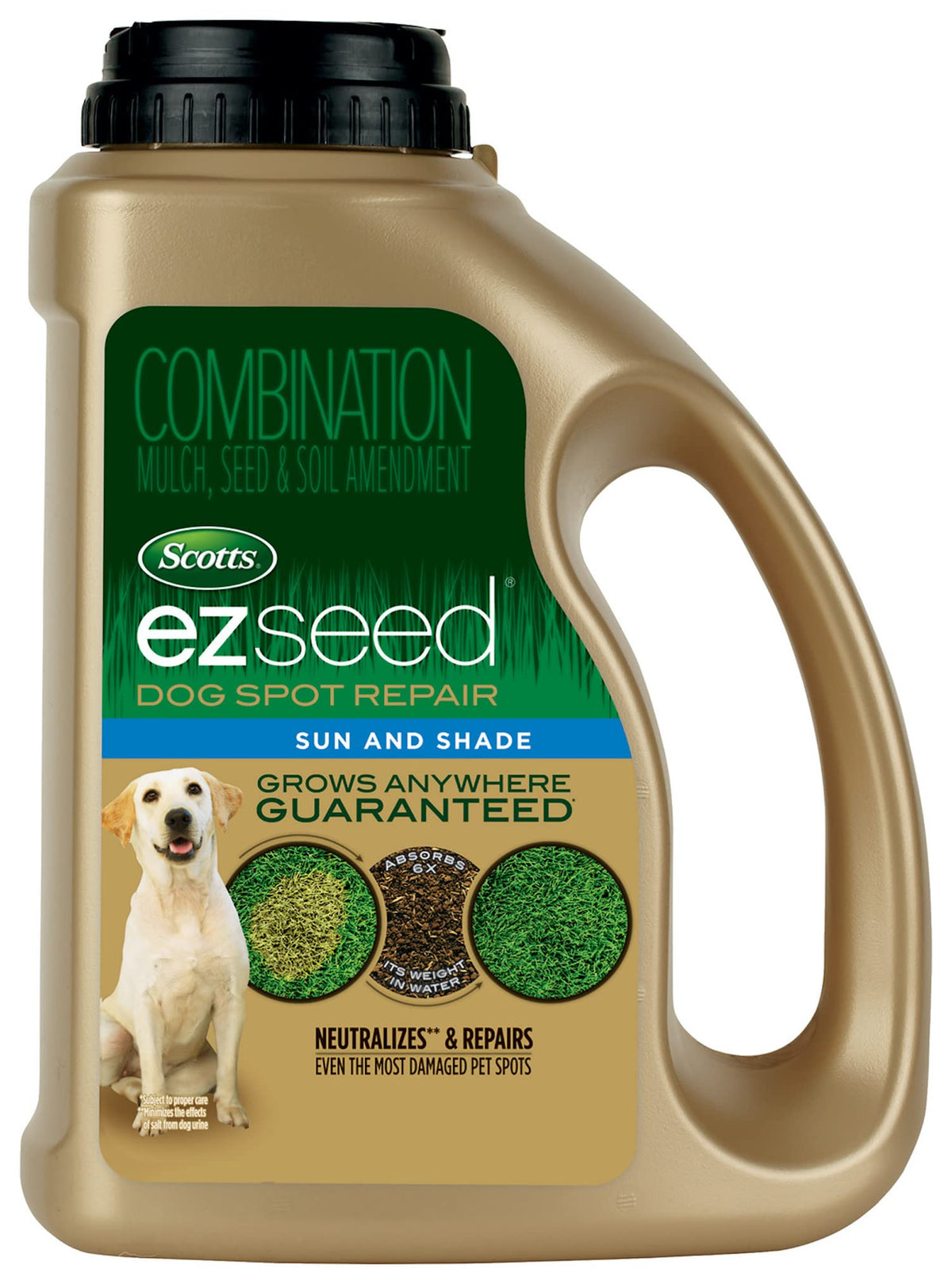 Scotts EZ Seed Dog Spot Repair seed blend for sun and shade repairing lawn spots