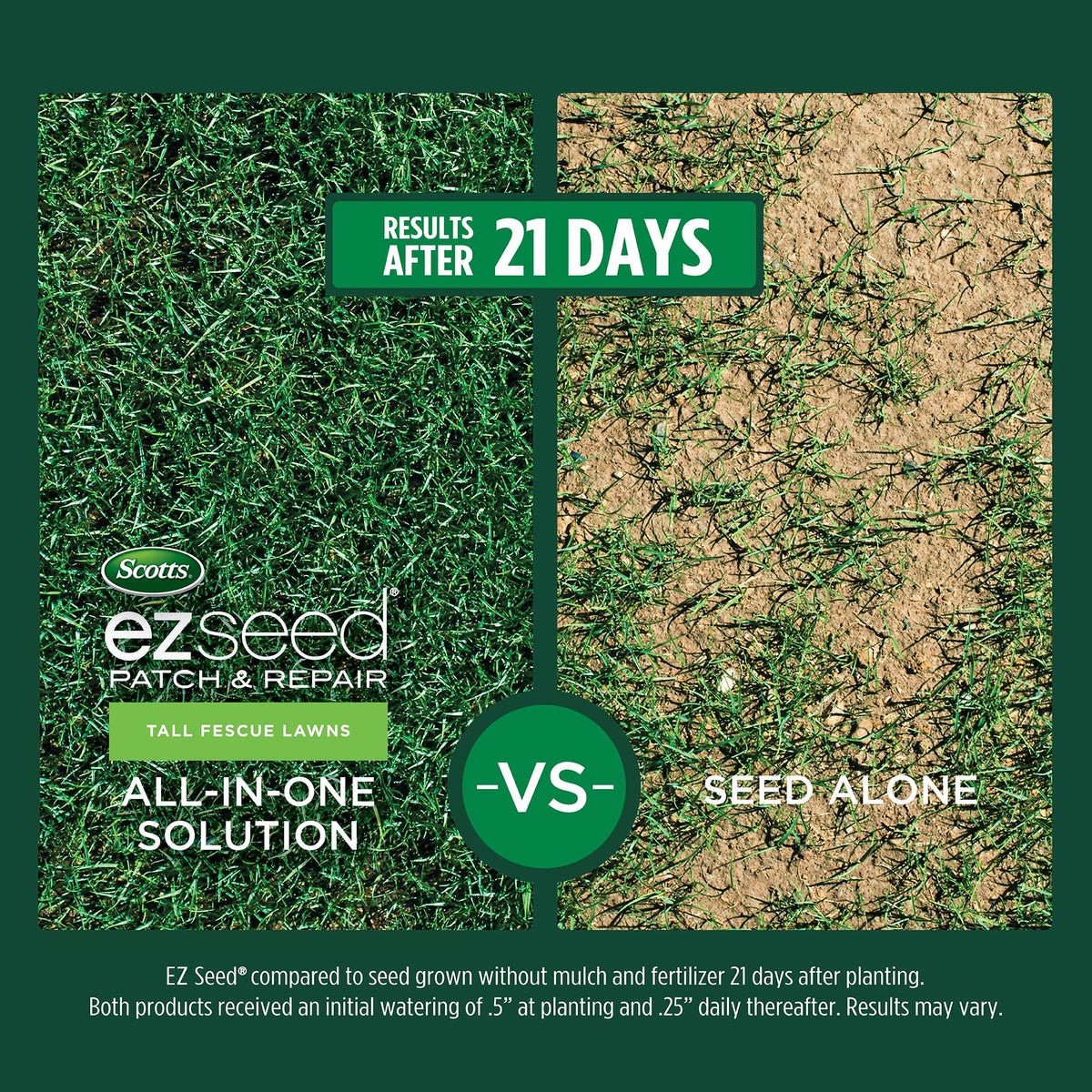 Scotts EZ Seed Patch & Repair protectant shields seedlings from common diseases