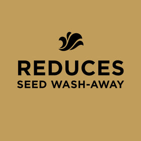 Scotts EZ Seed tackifier helps prevent seed wash-away during watering.