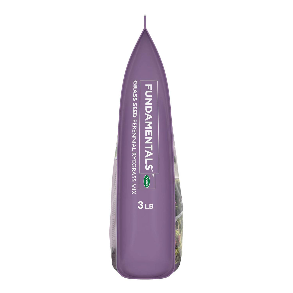 Scotts Fundamentals seed coating visible, doubling water absorption for faster germination.