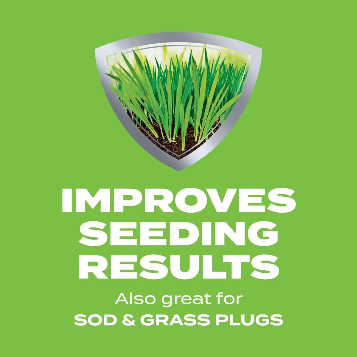 Scotts lawn spreader ready-for-seeding demonstrates even application across the lawn.