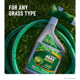 Scotts Liquid Green Max packaging with refill bottle and label.