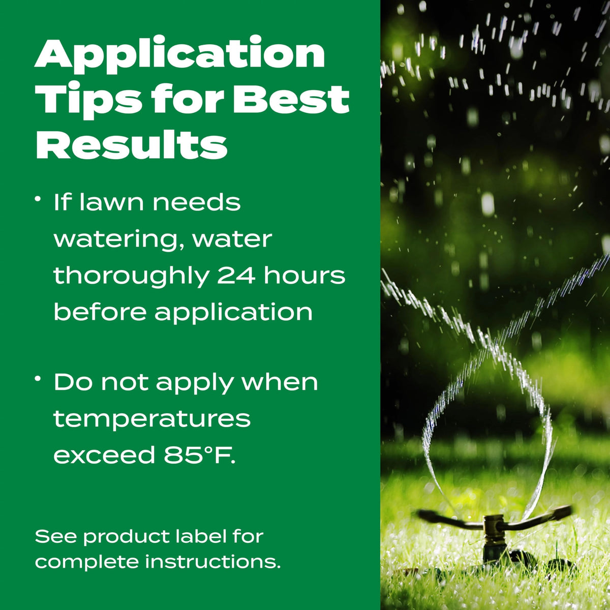 Morning sun over treated lawn with Scotts Liquid Turf Builder for healthy turf.