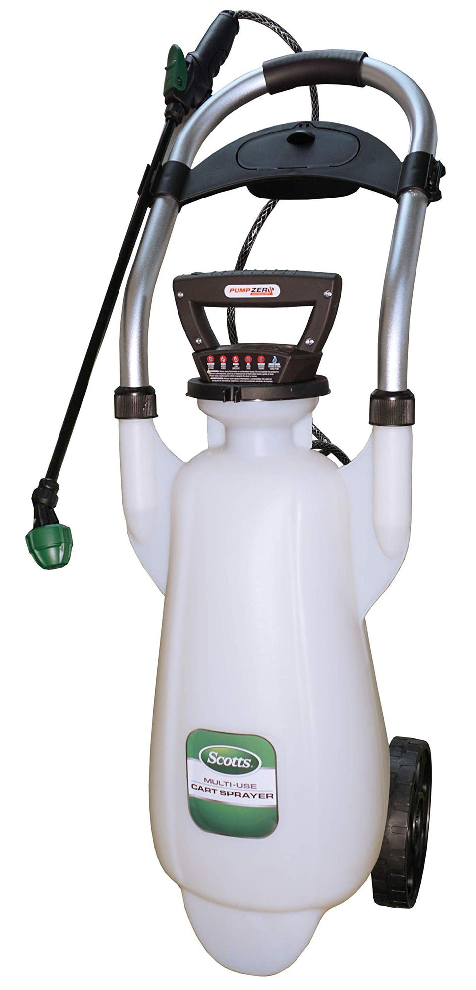 Scotts lithium-ion powered cart sprayer 3 gal white with portable design for easy spraying