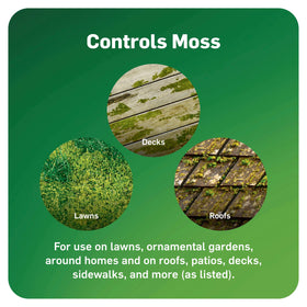 Scotts MossEx 3-in-1 being applied to a roof for moss control