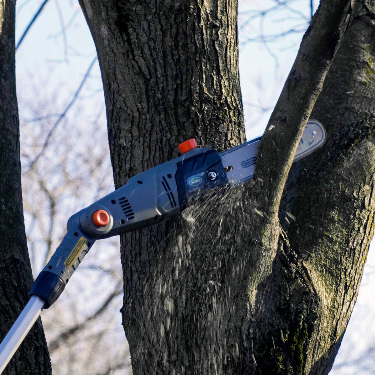 Scotts PS45010S rubber overmolded handle for comfortable grip