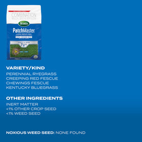 Scotts PatchMaster feeds for up to six weeks to strengthen patches.