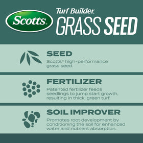 Scotts Root-Building Nutrition granules support deeper roots
