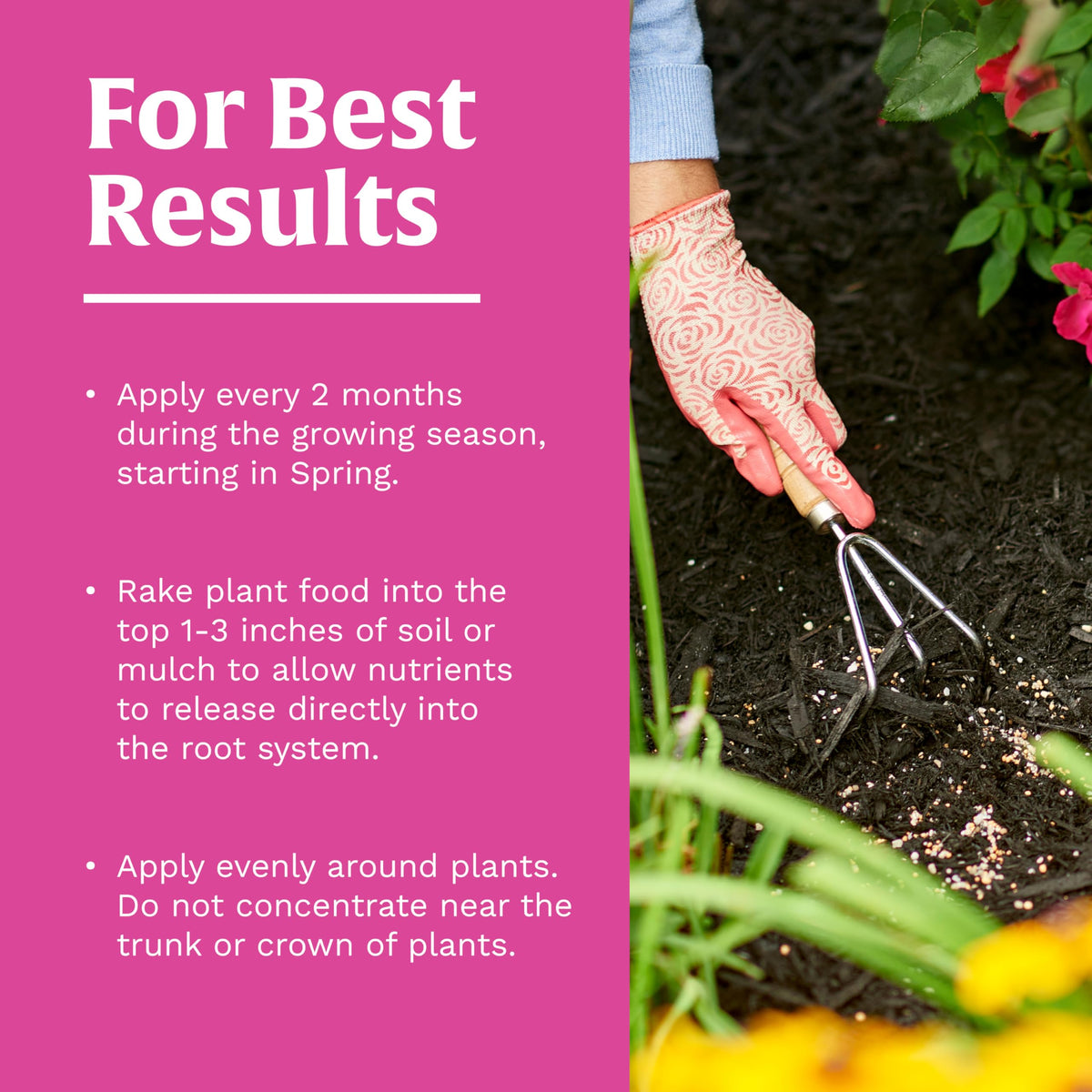 Scotts Rose & Bloom safety directions ensure gentle, worry-free use