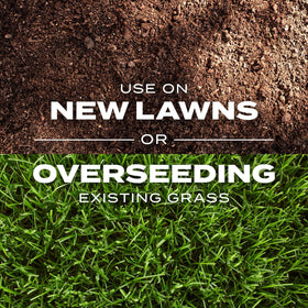 Scotts spreader-ready application for even seed coverage.