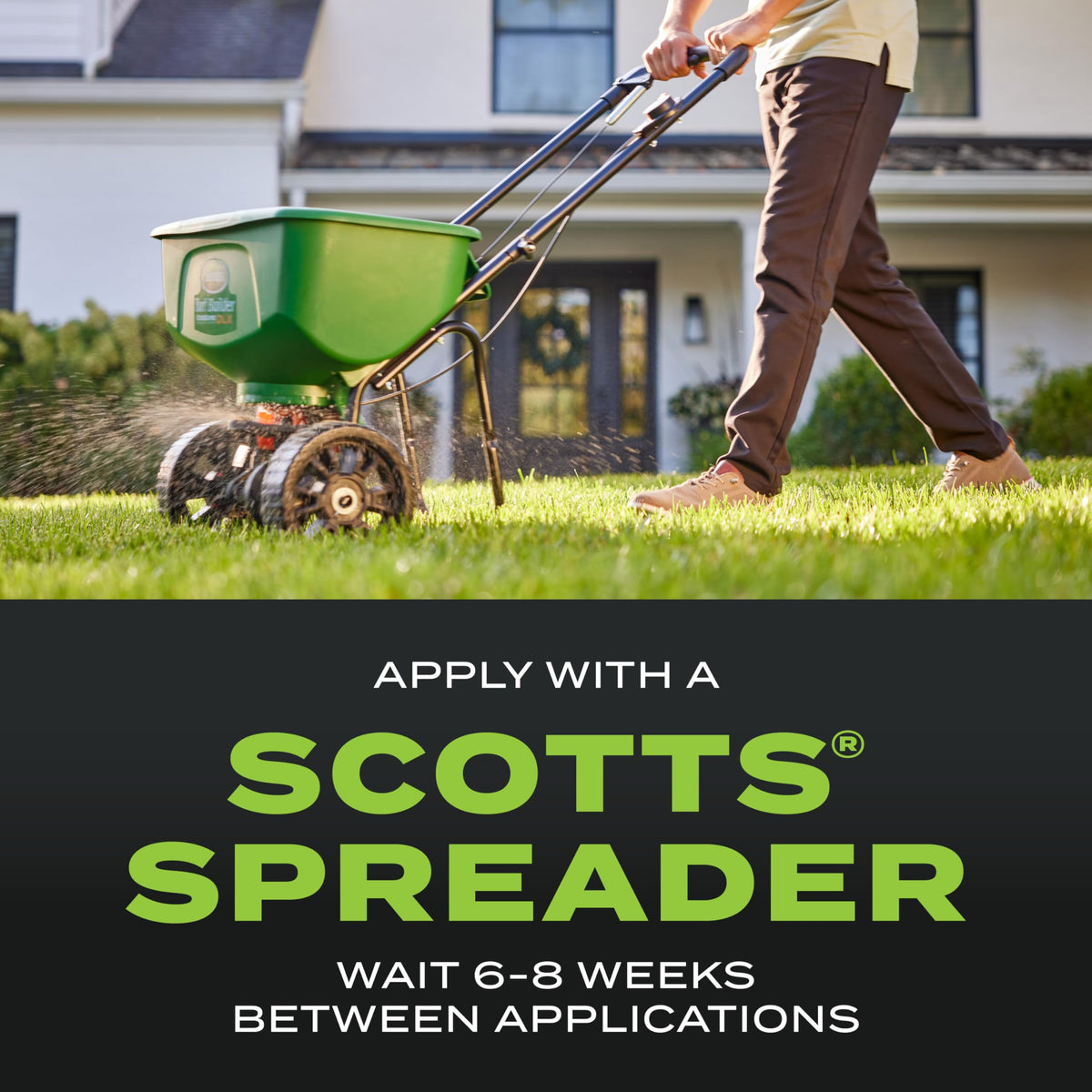 Scotts Turf Builder results in a healthier, greener lawn after treatment