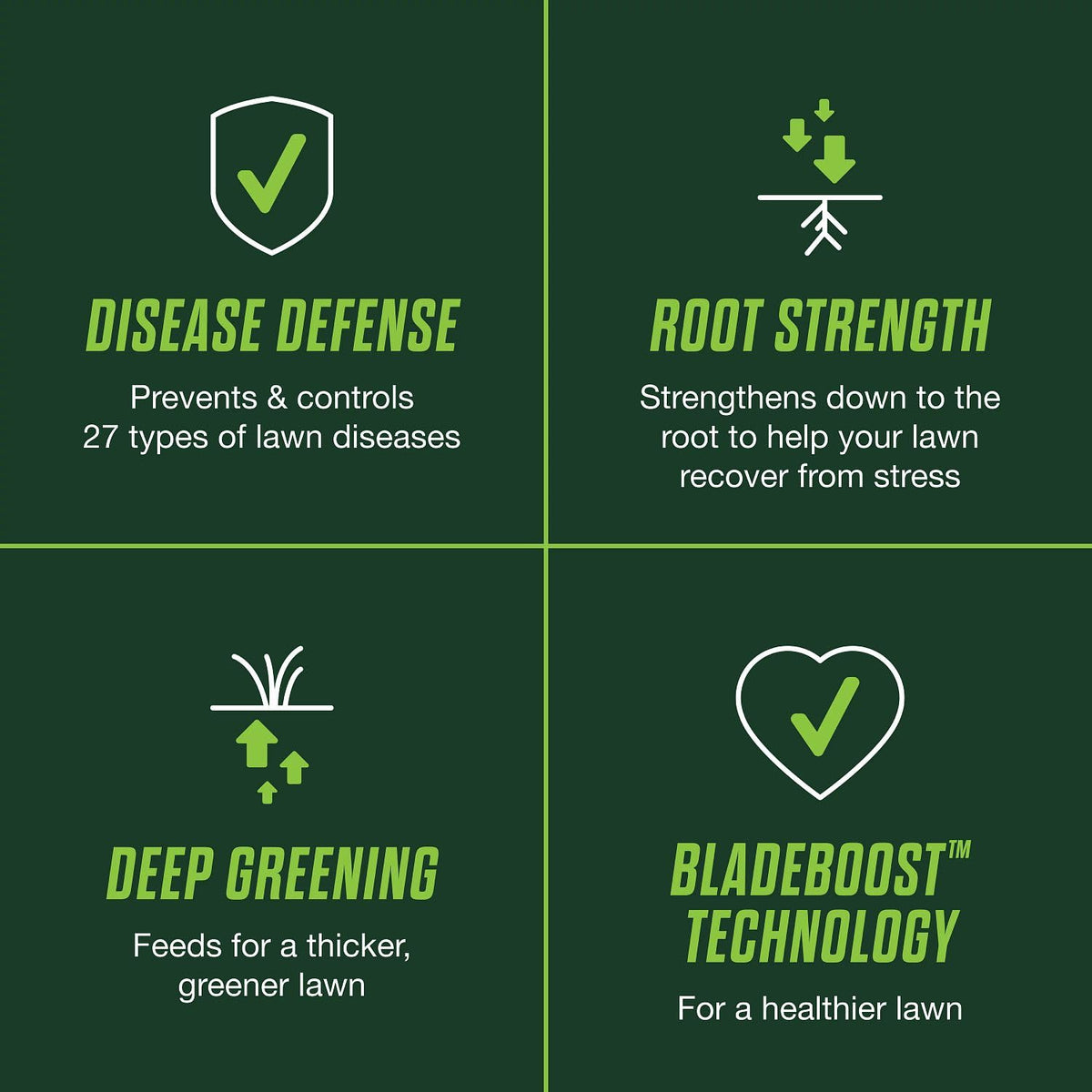 Scotts Turf Builder Healthy Plus spray application; rapid protection for lawns.