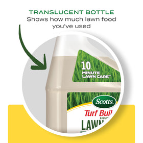 Reusable applicator in use for easy lawn care