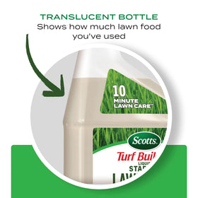 Even application on a new lawn promotes steady seedling establishment with Scotts starter.