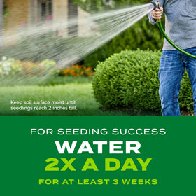2.4 lb bag notes for new lawn and overseeding coverage with Scotts mix