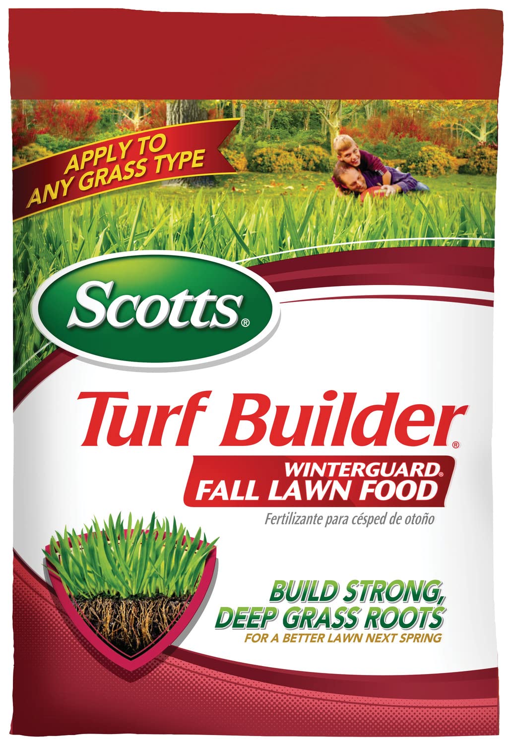 Scotts Turf Builder WinterGuard Fall Lawn Food bag ready for fall feeding on any grass