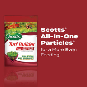 Scotts Turf Builder WinterGuard fall pellets ready to fortify root growth
