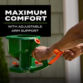 Scotts Whirl holds up to 1,500 sq ft of lawn products for year-round care