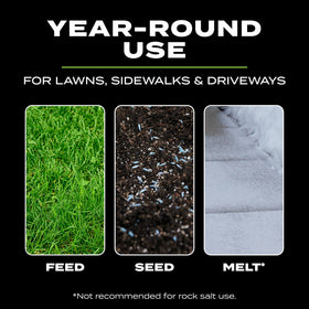 Scotts Whirl spreads grass seed evenly for spring reseeding