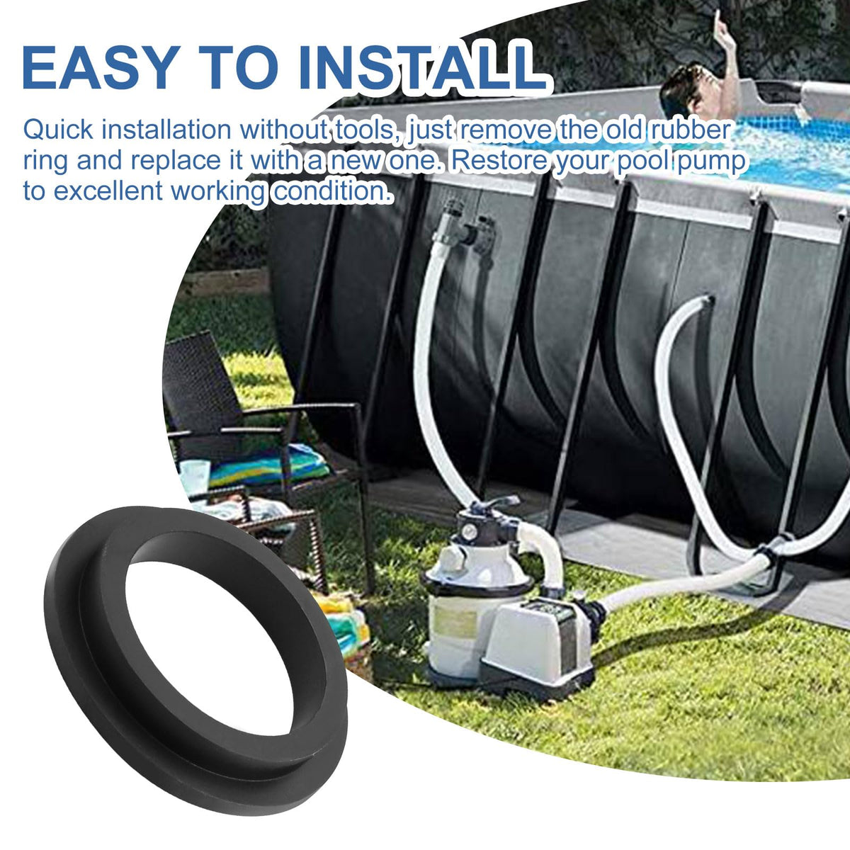 Screw Man durable seal material for pool pumps
